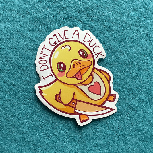 I Don't Give A Duck Sticker