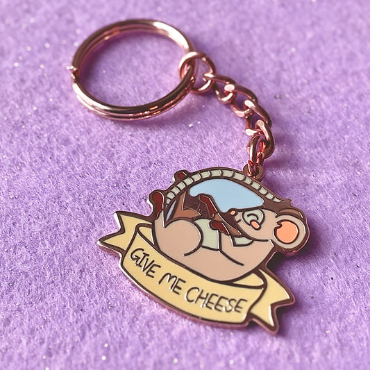 Give Me Cheese Keychain